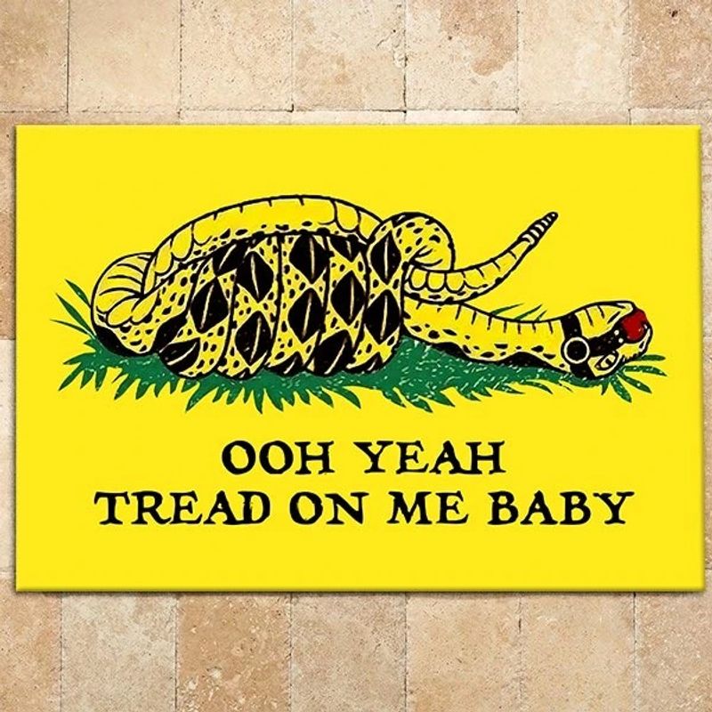 Ooh Yeah Tread On Me Baby Doormat