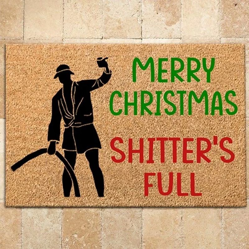 Merry Christmas Shitters Full Doormat