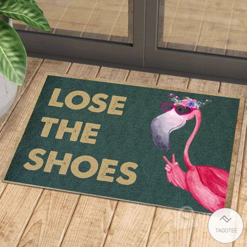 Lose The Shoes Flamingo Doormat