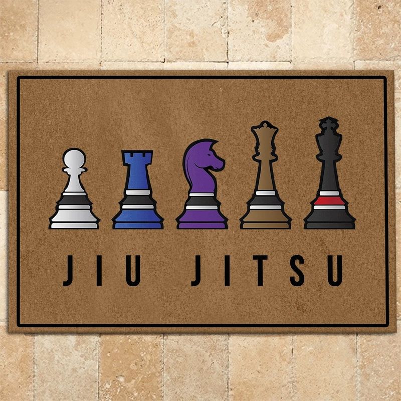 Jiu Jitsu Chess Doormat