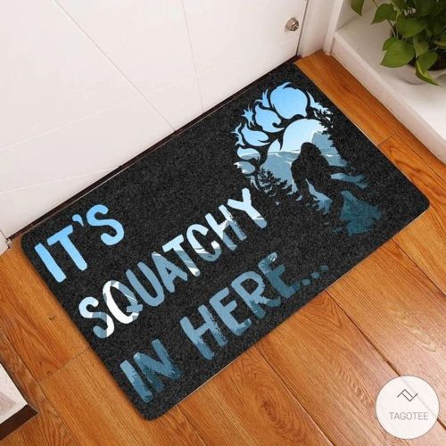 Its Squatchy In Here Bigfoot Doormat