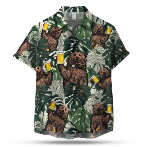 Bear Beer Hawaiian Shirt