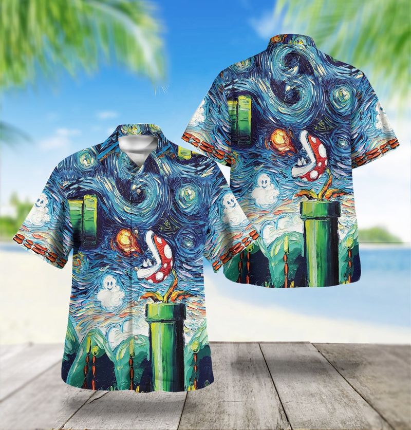 Starry Night Hawaiian Shirt
