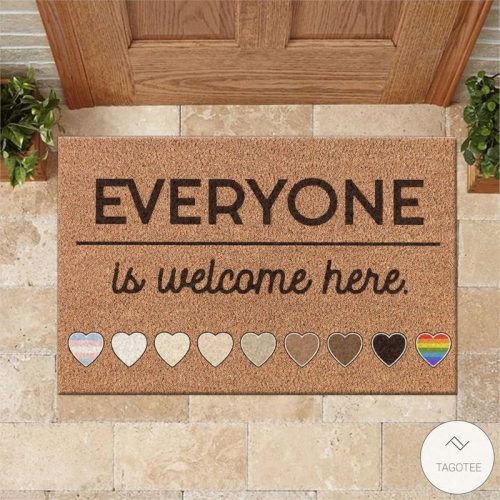 Everyone Is Welcome Here Doormat