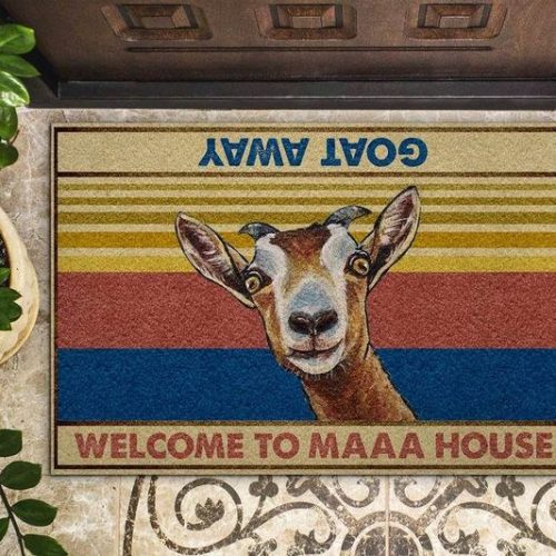 Goat Welcome To Maaa House Doormat