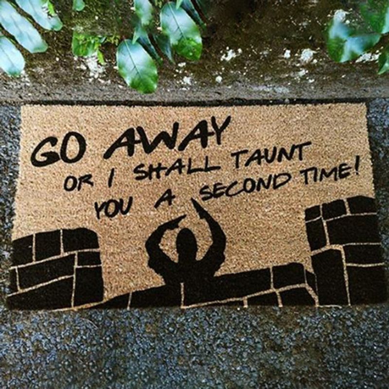 Go Away Or I Shall Taunt You A Second Time Doormat