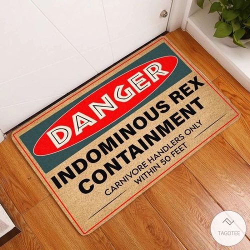 Danger Indominous Rex Containment Doormat