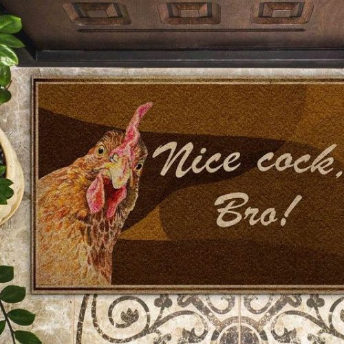 Chicken Nice Cock Bro Doormat