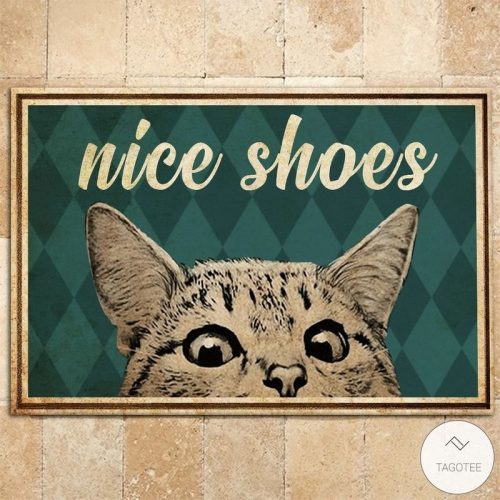 Cat Nice Shoes Doormat