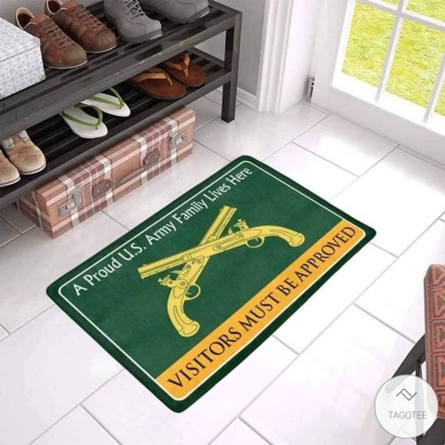 A Proud Military Police Corps Family Lives Here Visitors Must Be Approved Doormat