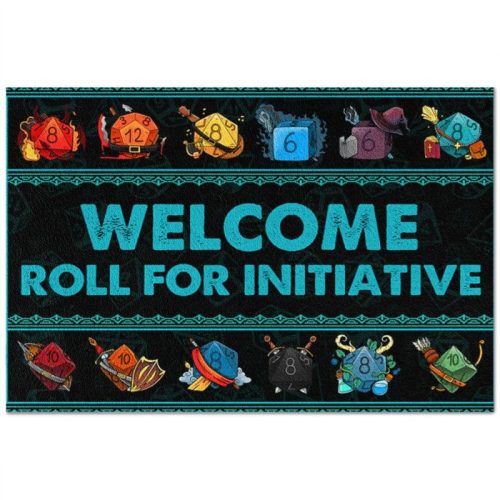 Welcome Roll For Initiative Doormat