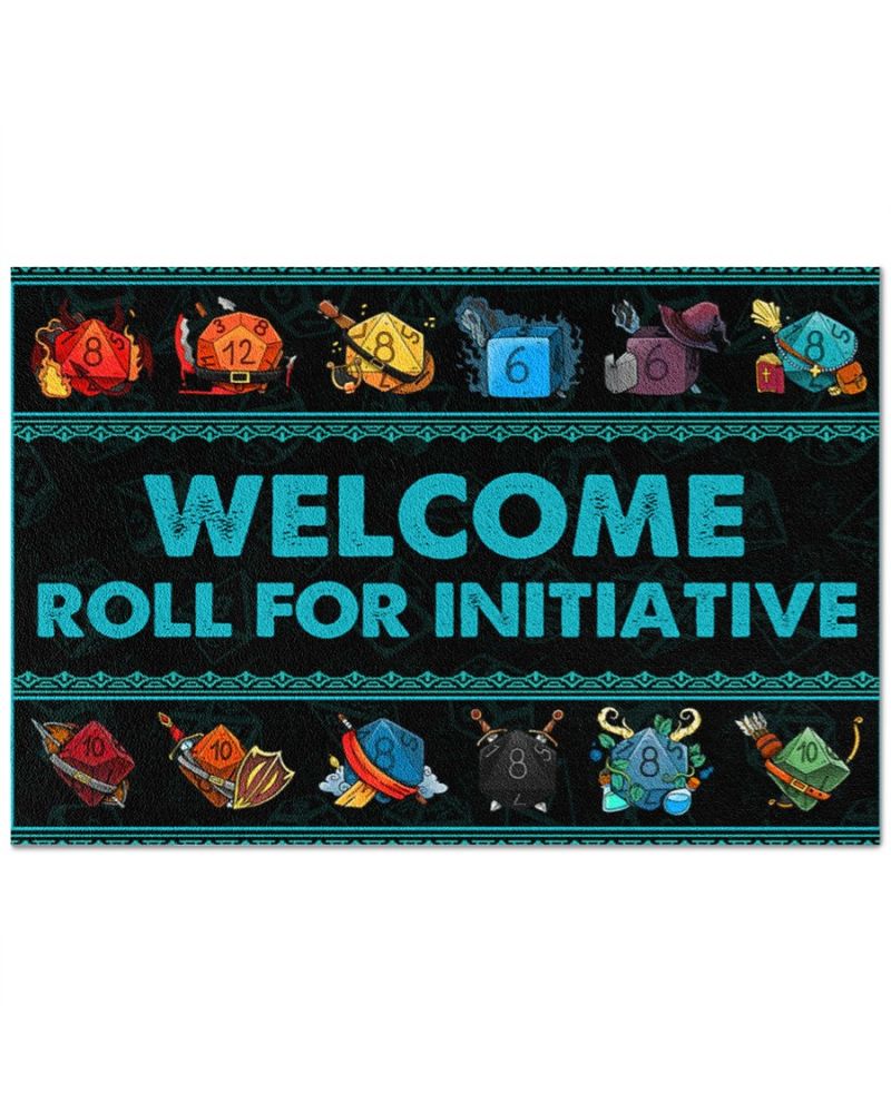 Welcome Roll For Initiative Doormat