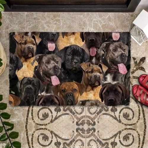 A Bunch Of Cane Corsos Doormat