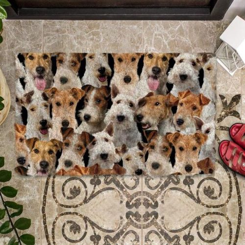 A Bunch Of Fox Terriers Doormat