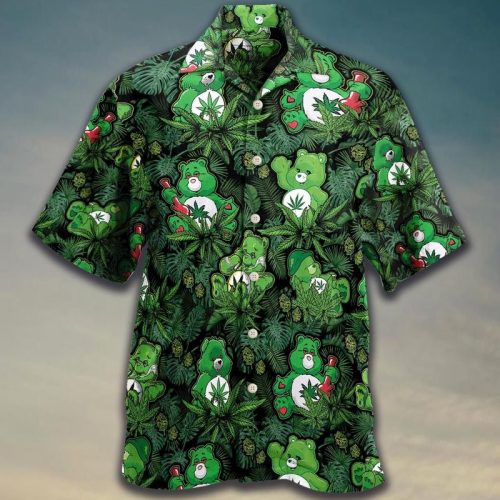 Weed Dont Care Bear Hawaiian Shirt