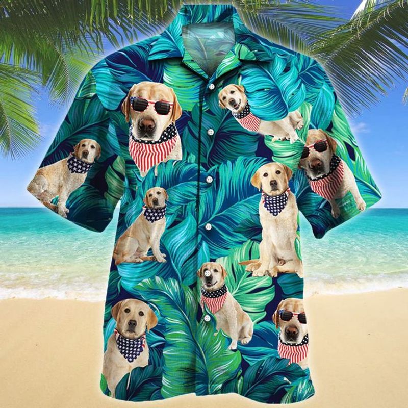 American Style Labrador Retriever Dog Lovers Hawaiian Shirt