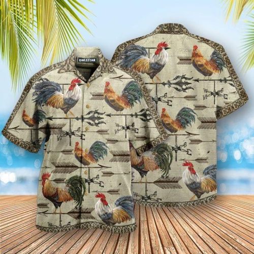 Rooster All Over Printed Hawaiian Shirt