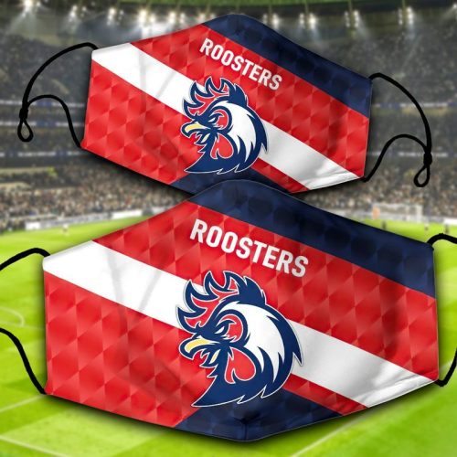 National Rugby League Roosters Printed Red Face Mask