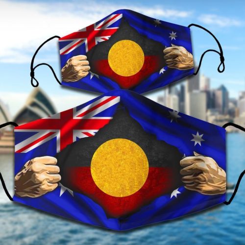 Aboriginal Australia Flag Face Mask
