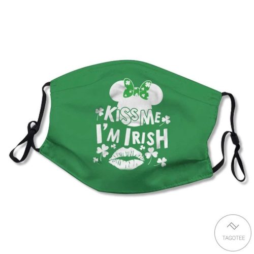 Kiss Me Im Irish Saint Patricks Day Face Mask