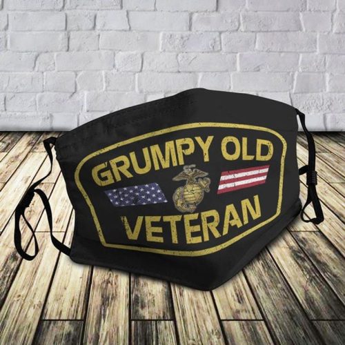 Grumpy Old US Marine Corps Veteran Mask