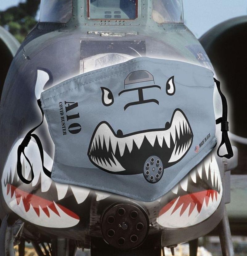 A 10 Thunderbolt II Covid Busters Face Mask