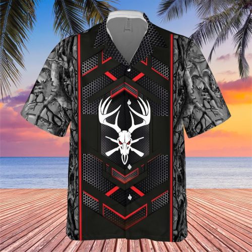 Deer Hunting Metal Camo Classic Hawaiian Shirt