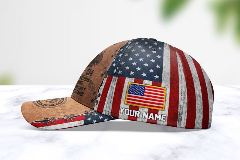 Personalized Us Marine Corps Us Military Its A Veteran Thing You Wouldnt Understand Cap