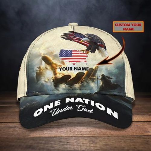 Personalized One Nation Under God Cap