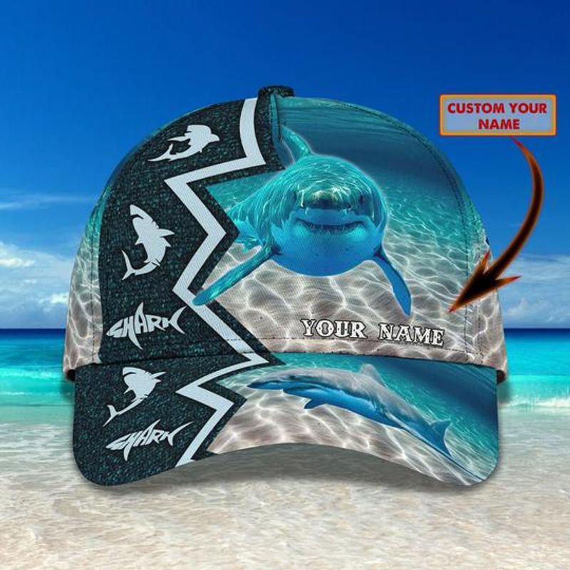 Personalized Shark Ocean Cap