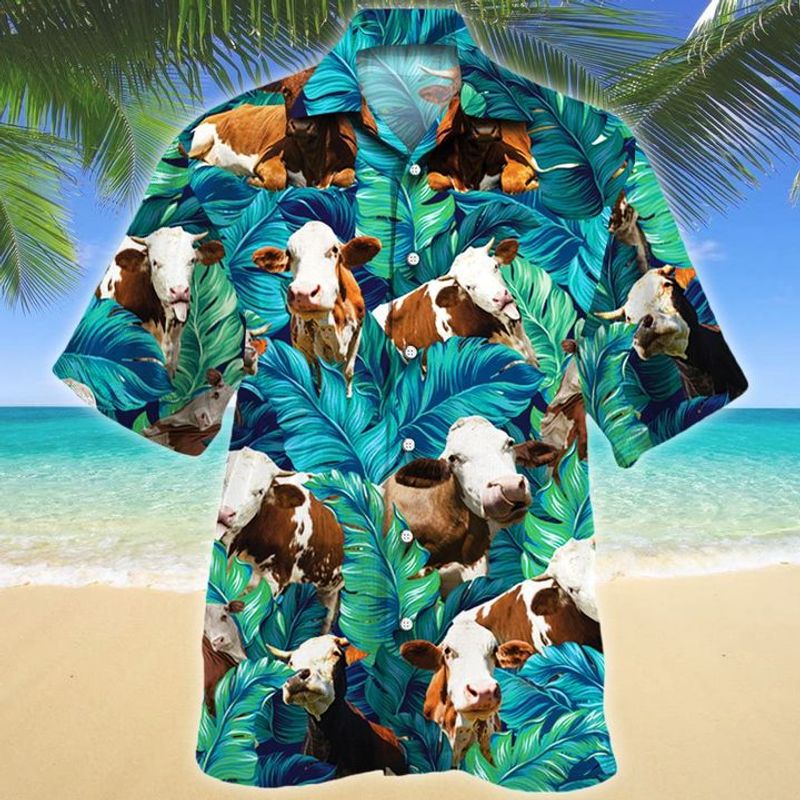 Simmental Cattle Lovers Hawaiian Shirt