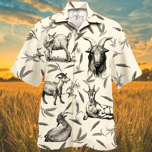 Goat Farm Lovers Hawaiian Shirt