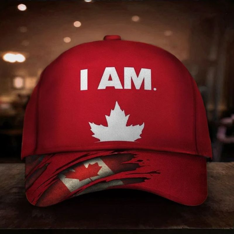 I Am Canadian Patriotic Canada Flag Baseball Cap
