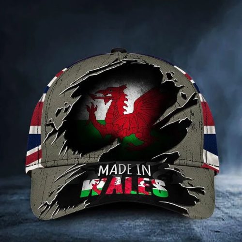 Made In Wales Hat Vintage Wales Flag Cap Patriots Gifts For Him