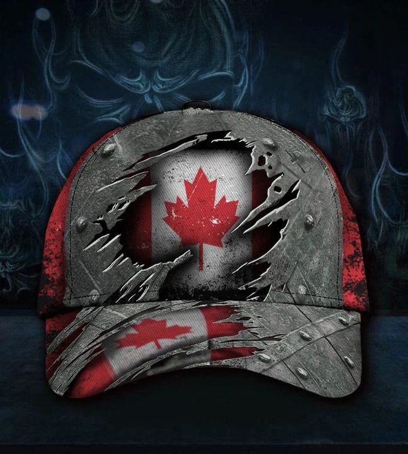 Canada Flag Hat 3 D Printed Vintage Cap Patriotic Canada Cap 2
