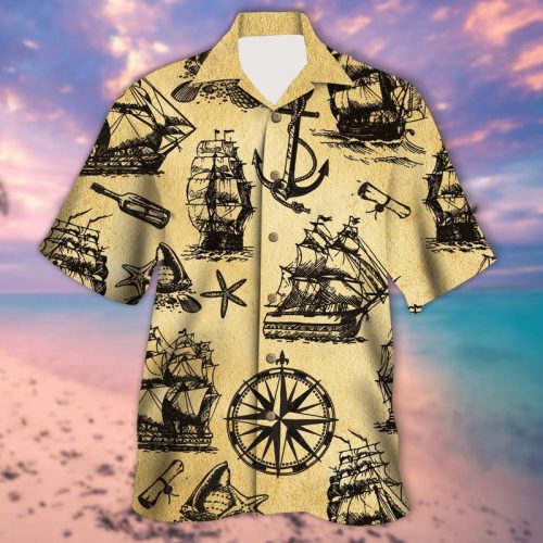 All About Pirate Ships Unisex Hawaiian Shirt