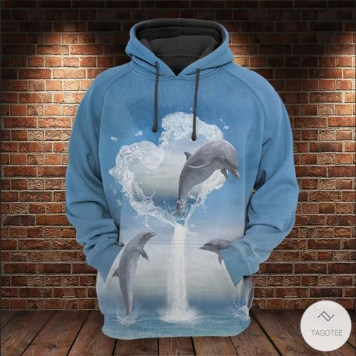 Dolphins Ocean 3D All Over Print Hoodie
