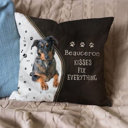 Beauceron Kisses Fix Everything Pillowcase