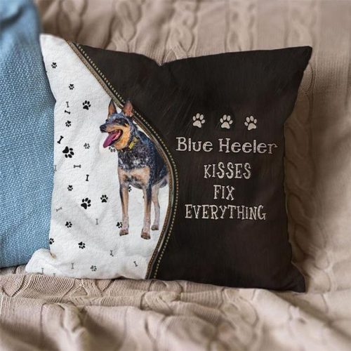 Blue Heeler Kisses Fix Everything Pillowcase