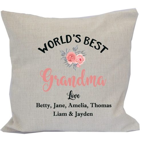 Personalized Worlds Best Grandma Pillow Case