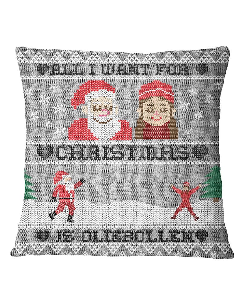All I Want For Christmas Is Oliebollen Pillowcase