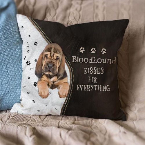 Bloodhound Kisses Fix Everything Pillowcase