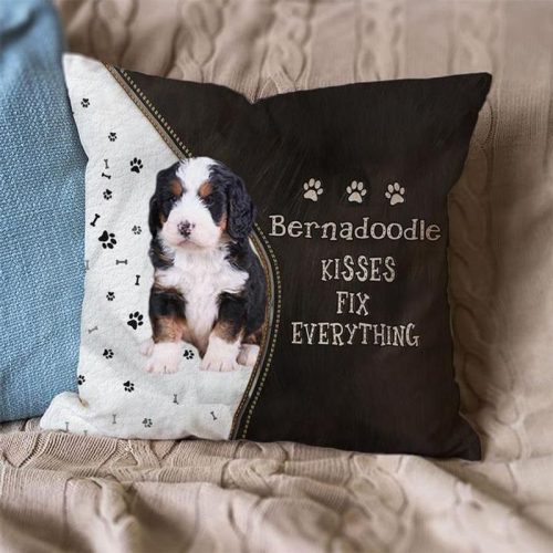 Bernadoodle Kisses Fix Everything Pillowcase