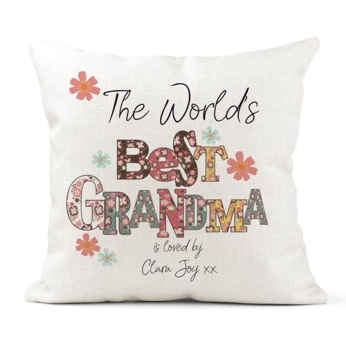 Personalized The Worlds Best Grandma Pillow Case
