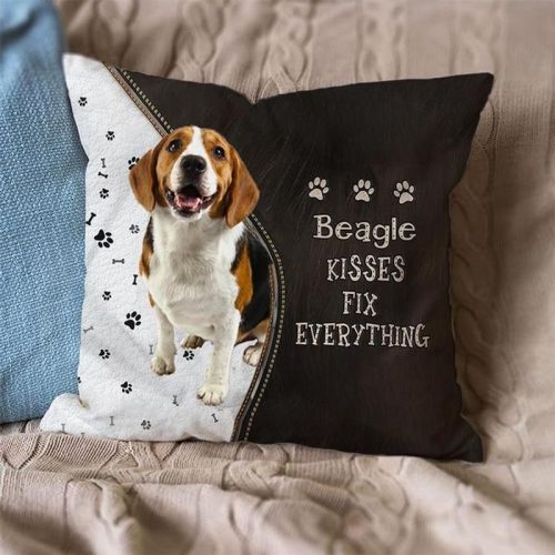 Beagle Kisses Fix Everything Pillowcase