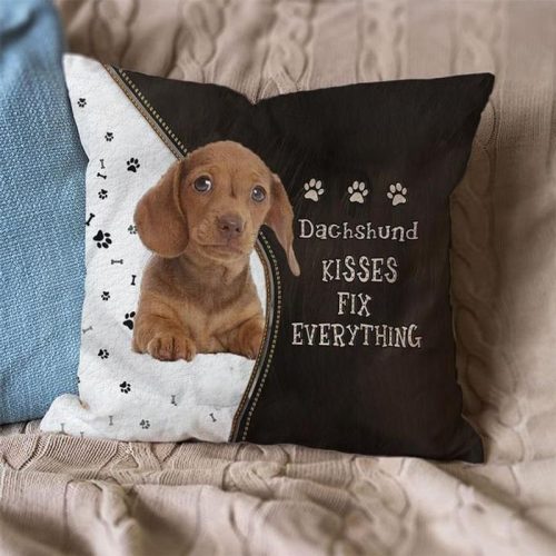Dachshund Kisses Fix Everything Pillowcase