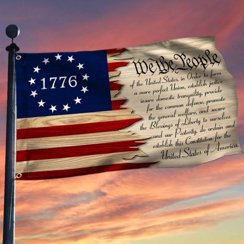 Betsy Ross 1776 Grommet We The People Patriotic American Flag