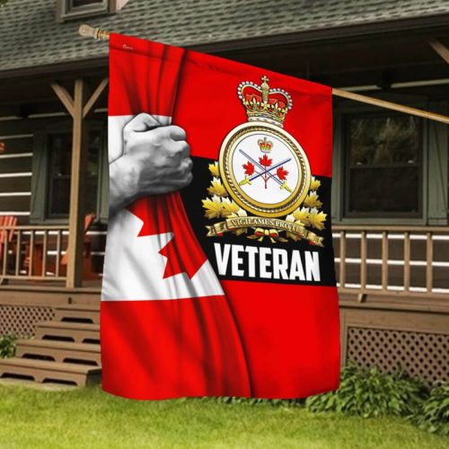 Canadian Army Veteran Flag