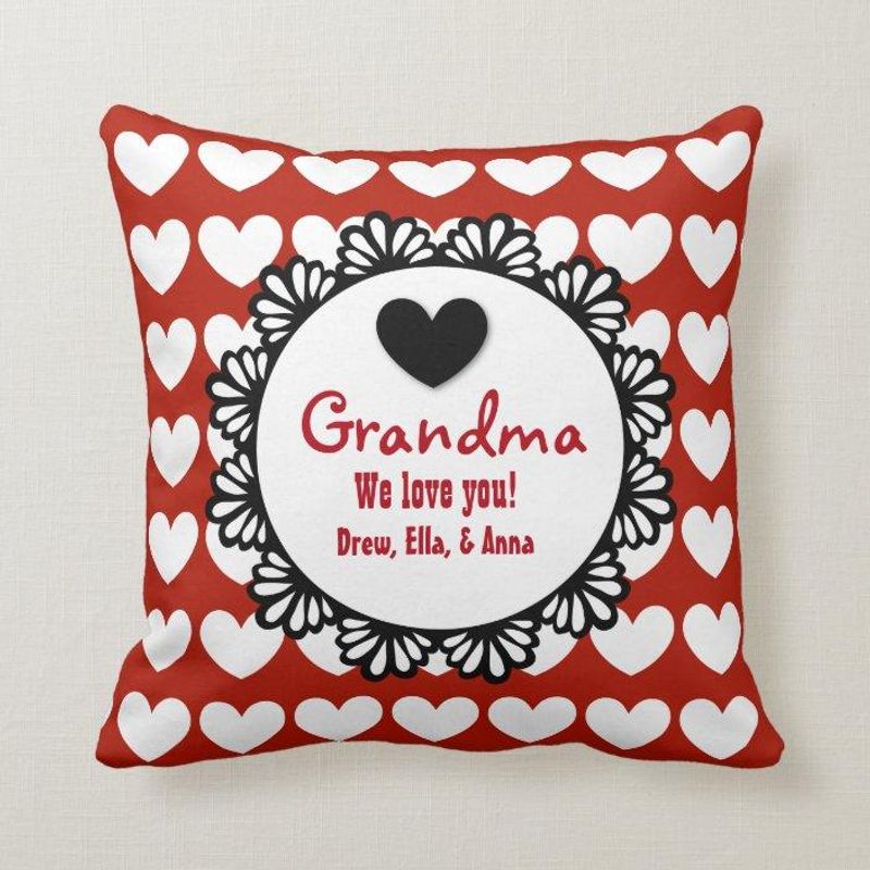 Personalized Grandma We Love You Pillow Case