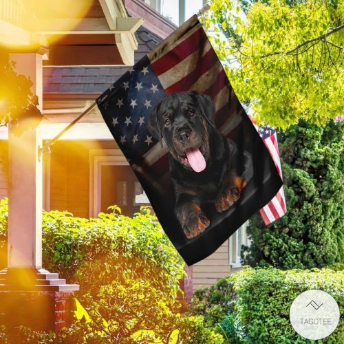 Rottweiler American Garden Flag